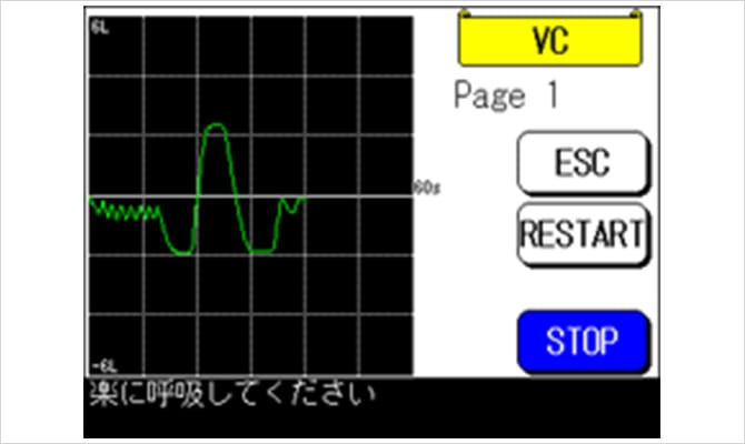 VC measurement screen