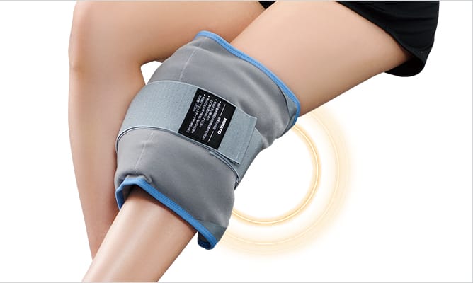 温熱治療の主要部位である「腰･膝･肩」を1つのパックで装着可能