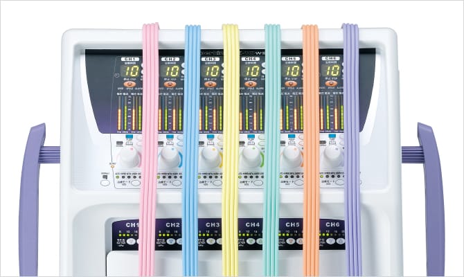1チャンネル1色、全6色のコードを採用